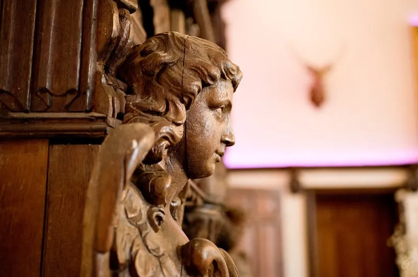 A glimpse of the 14th Century Great Hall at Burton Court