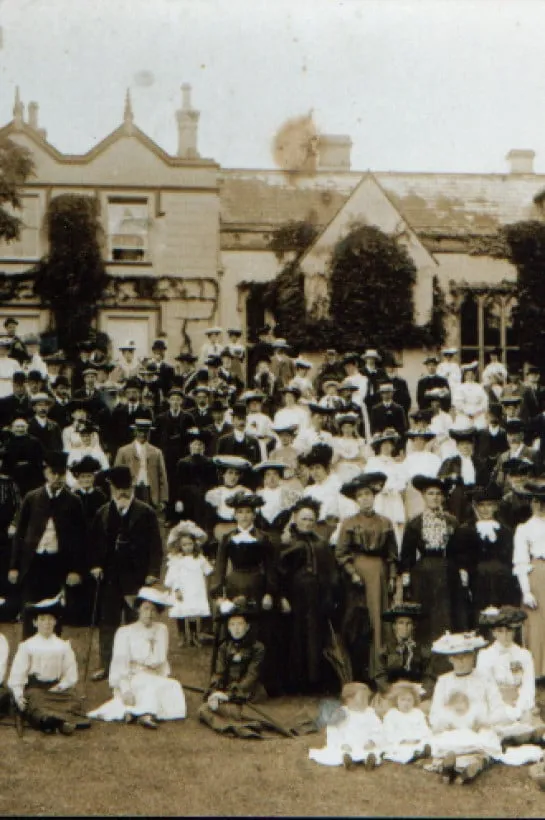 This is the oldest known photograph taken at Burton Court. Judging by the fashion of the people in the photograph we would guess this was taken in the 1890s.