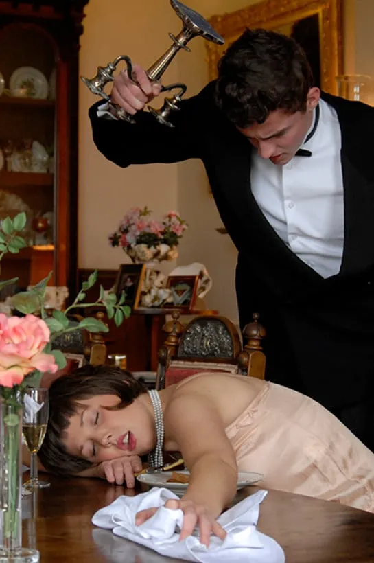 A Murder Mystery is a fun and interactive entertainment that we can host at a dinner party