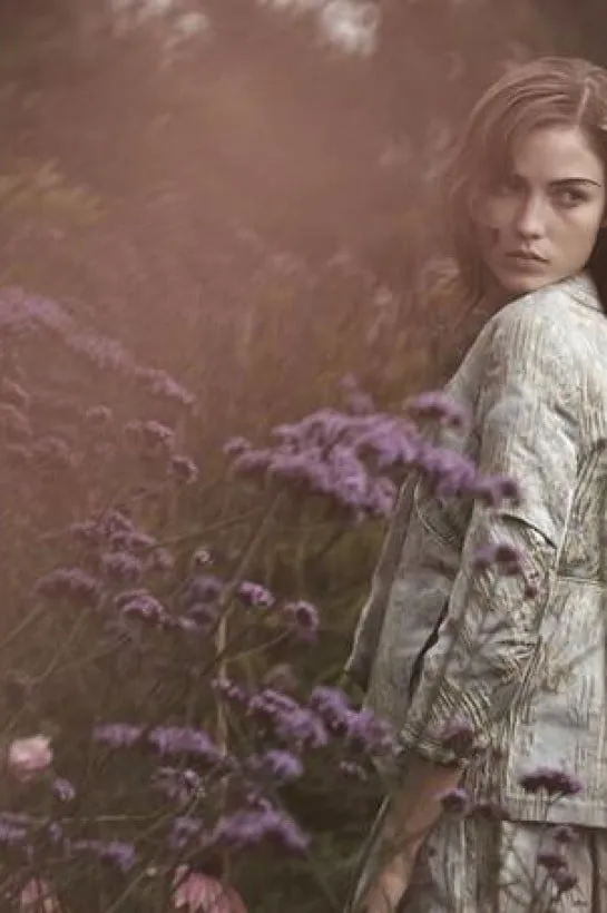 Fashion shoot for Nino Bauti photographed in the gardens at Burton Court in Herefordshire