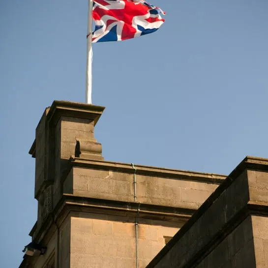 Flying the flag. Burton Court has been mentioned in the intermittent skirmishes between the English and Welsh since medieval times.