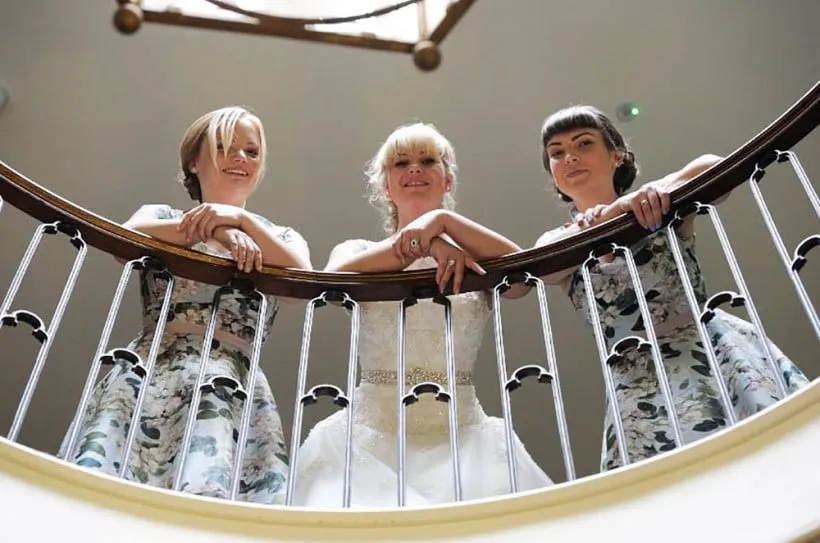 Getting ready with your bridesmaids is an enjoyable experience.