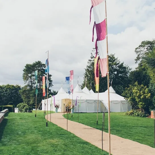 Traditional marquee provided by Tents 4 Elements